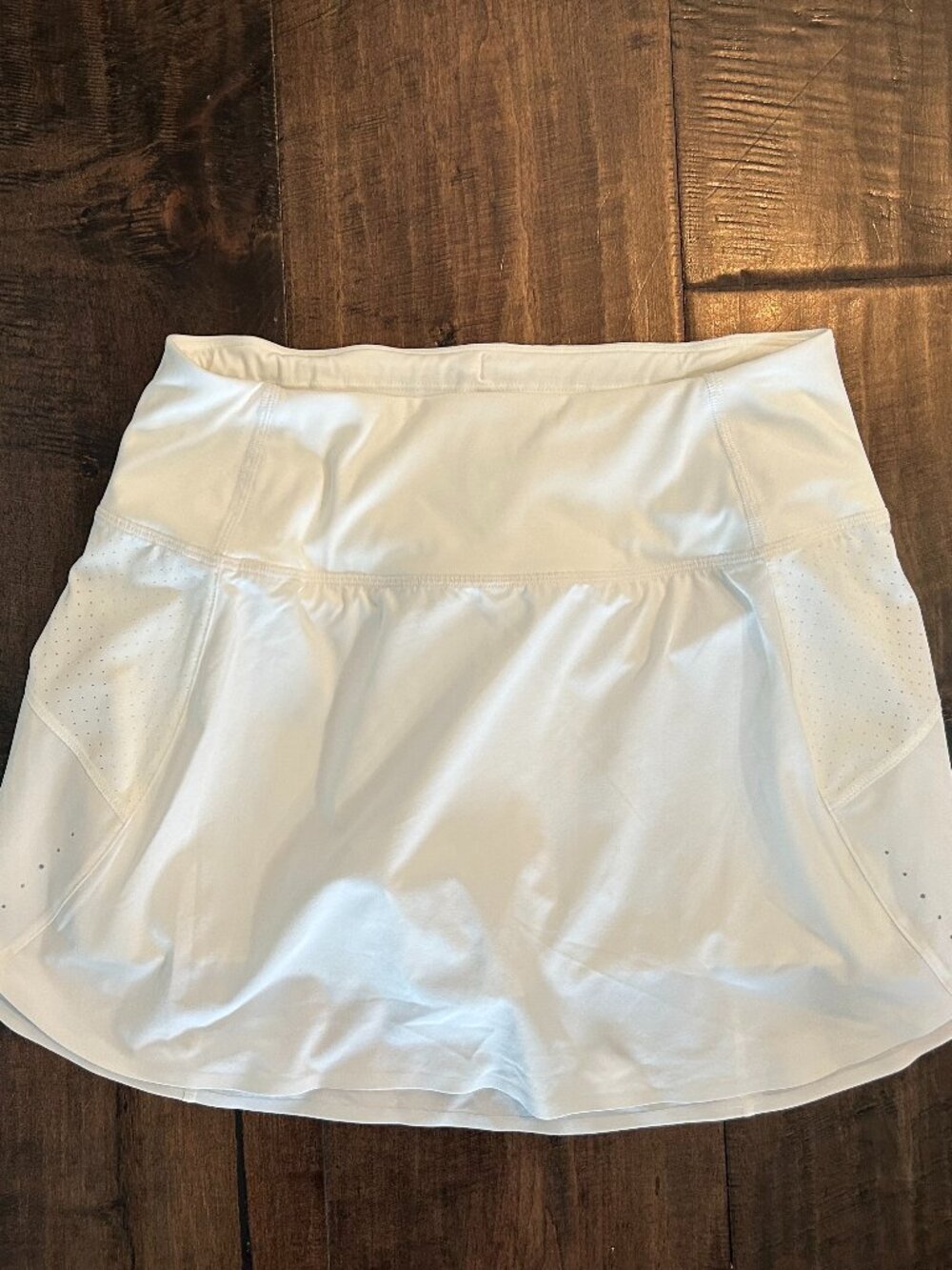 ATHLETA Run With It High Rise Lined Active Tennis Skirt White Size XS